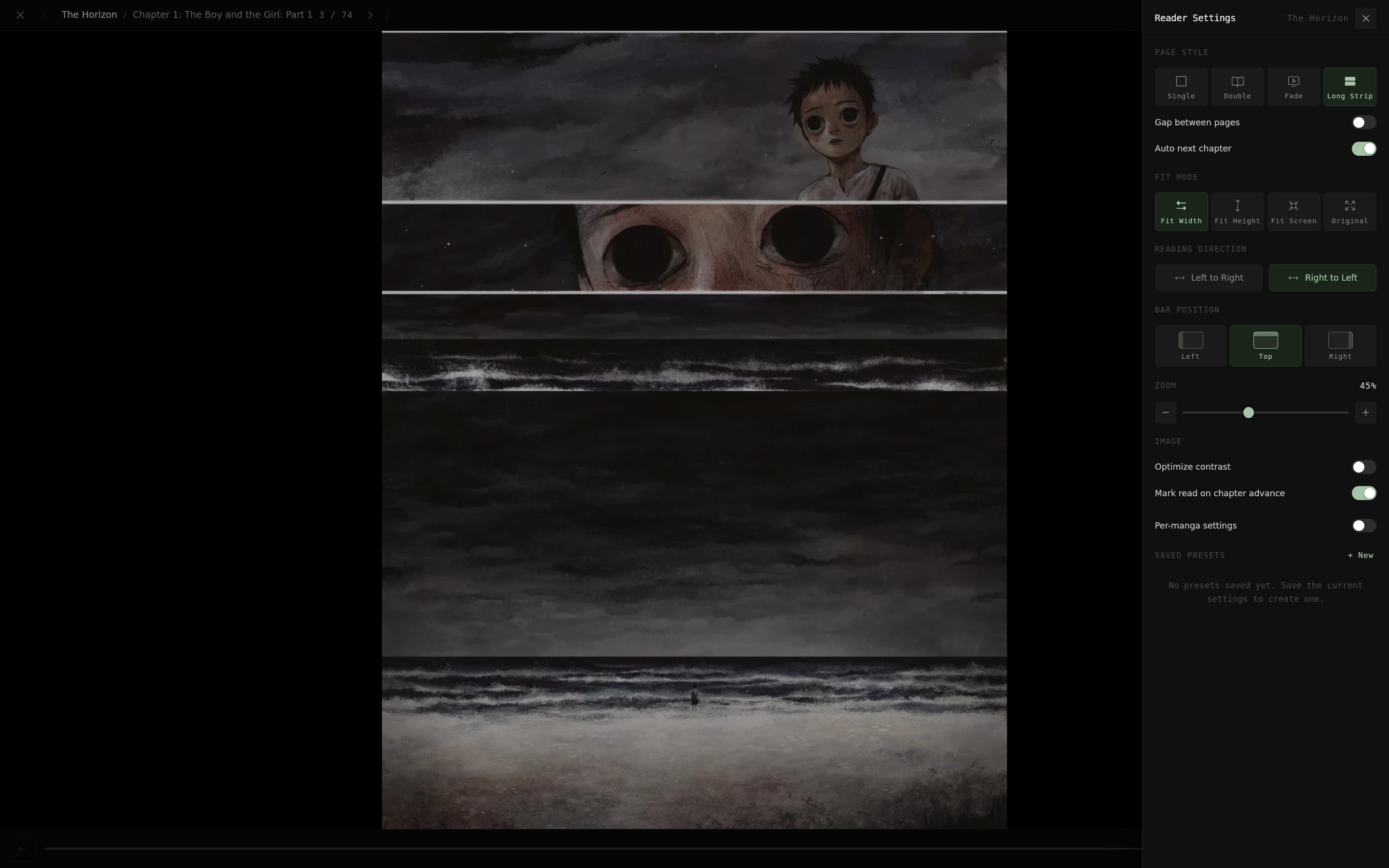 Reader Settings